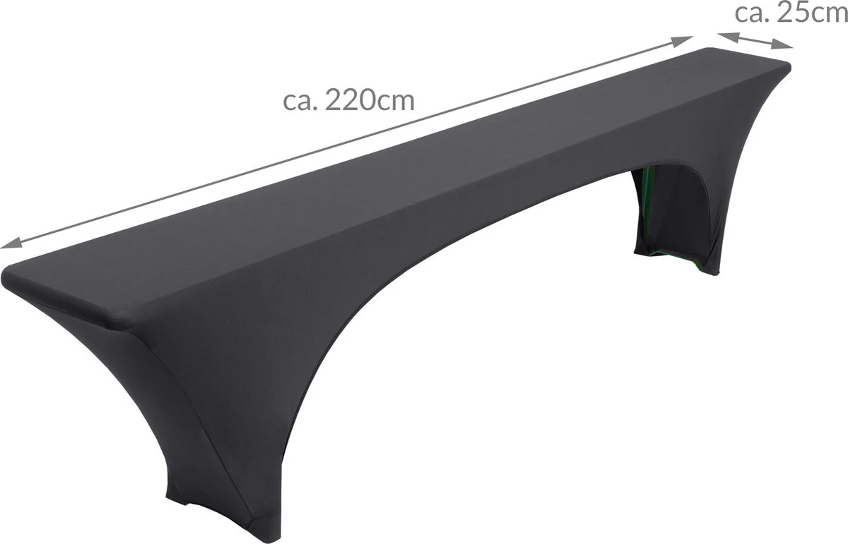 Beautissu Victoria - 3 Housses Élastiques Pour Ensemble De Tente à Bière 220x70 Cm - Housse Festive Pour Table à Bière & 2 Housses Pour Bancs à Bière En Zwart 5 Beautissu Victoria - 3 Housses Élastiques Pour Ensemble De Tente à Bière 220x70 Cm - Housse Festive Pour Table à Bière & 2 Housses Pour Bancs à Bière En Zwart – Image 5