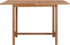 Prolenta Premium - Table De Jardin 120x120x75 Cm Teck Massif - Table - Table De Jardin - Tables De Tables De Jardin -Jardin Meubles Magasin 1200x777 1