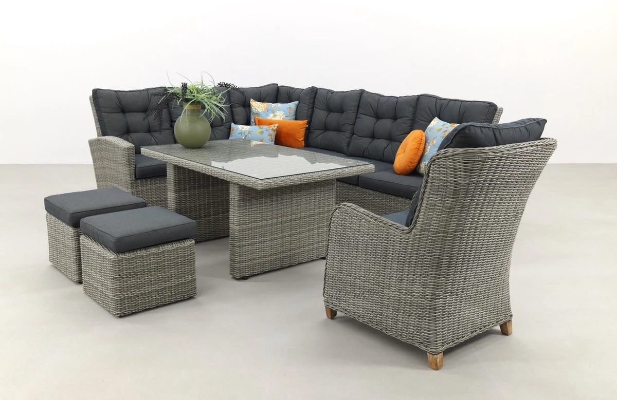 Ensemble Salon/salle à Manger San Marino - Paloma Gris + Chaise De Jardin Torino 3 Ensemble Salon/salle à Manger San Marino - Paloma Gris + Chaise De Jardin Torino – Image 3