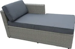Belito® Ibiza Lounge Set Wicker - Ensemble De Jardin 4 Personnes - Résistant Aux Intempéries - Coussins Gris Hydrofuges - Incl. Fauteuil Lounge Et Table Basse - Poly -Jardin Meubles Magasin 1200x782 3
