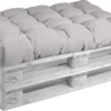 Beautissu De Palette Beautissu Eco Style - Coussin D'assise 120x80 Cm Pour Canapé-palette - Kussen Gris Clair - Coussins De Palette En Qualité Coussin De Matelas