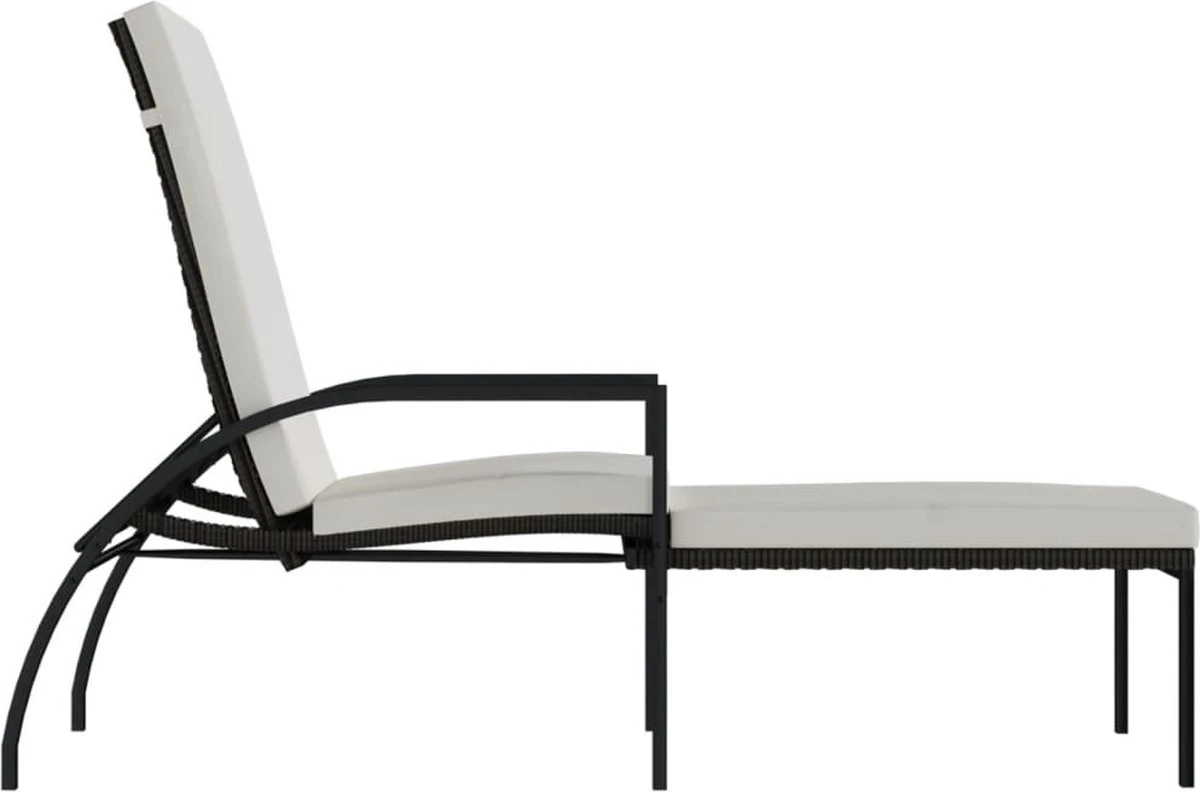 Chaises Longues Premium - Chaises Longues 2 Pcs Avec Repose-pieds Polyéthylène Rotin Marron - Lit - Chambre 4 Chaises Longues Premium - Chaises Longues 2 Pcs Avec Repose-pieds Polyéthylène Rotin Marron - Lit - Chambre – Image 4