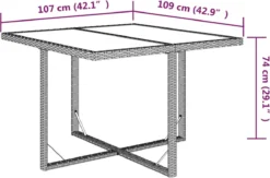 La Dolce Vita - Salon De Jardin 9 Pièces - Salon De Terrasse - Salon De Jardin Avec Chaises Et Table - Salon De Plein Air Avec Coussins Poly Rotin Noir -Jardin Meubles Magasin 1200x793 4