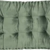 Coussin De Palette Avec Mousse | 80 * 120 * 12 Centimètres | Vert | 100% Polyester | Rectangulaire | Clayre & Eef | KT039.006DGR
