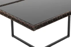 Ensemble De Salon De Jardin - En Polyrotin - Ensemble Lounge - Aspect Rotin - 2 Chaises - Avec Table En Verre - Zwart -Jardin Meubles Magasin 1200x794 26