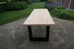 Table à Manger Industrielle Douglas 200cm Avec Base U10x10 Noir Mat Pour Usage Intérieur Et Extérieur -Jardin Meubles Magasin 1200x796 27