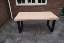 Table à Manger Industrielle En Douglas 200cm Avec Piètement Noir Mat U5x10 Pour L'intérieur Et L'extérieur -Jardin Meubles Magasin 1200x796 55