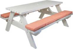 Paquet De Coussin De Table De Pique-nique MaximaVida Nina 120 X 27,5 X 5 Cm - 2 Pièces -Jardin Meubles Magasin 1200x797 6