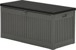 Garden Impressions Primo Taie D'oreiller 270 Litres - Boîte De Rangement - Gris/noir