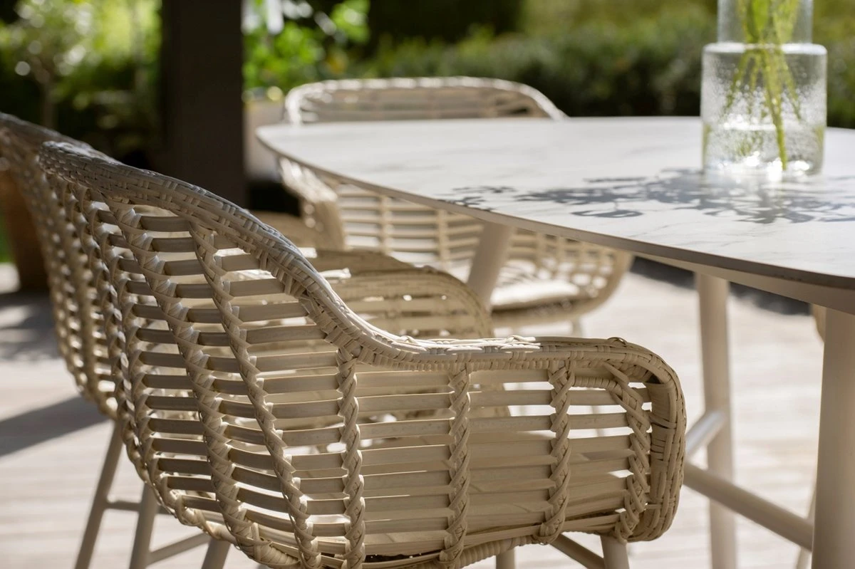 Hartman Cecilia Dining Garden Chair Accoudoirs Ivory Wicker - Set De 2 - MAINTENANT Avec Coussins D'assise Gratuits D'une Valeur De 25,00 € 8 Hartman Cecilia Dining Garden Chair Accoudoirs Ivory Wicker - Set De 2 - MAINTENANT Avec Coussins D'assise Gratuits D'une Valeur De 25,00 € – Image 8