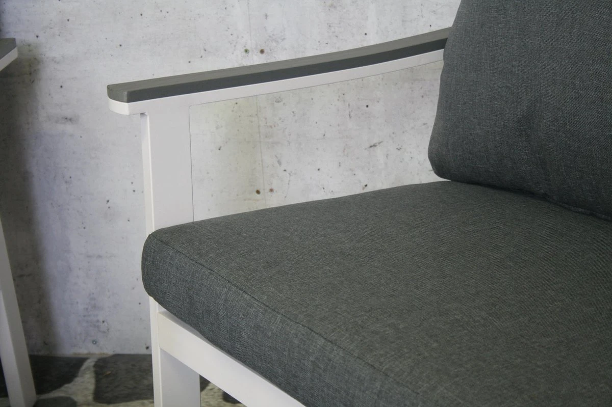 Ensemble SenS-line Dublin Lounge - Wit - Aluminium - Garantie 2 Ans - Ensemble D'angle - Ensemble De Jardin - Exclusif - Comprend Deux Chaises - Ligne De La Merk SenS 10 Ensemble SenS-line Dublin Lounge - Wit - Aluminium - Garantie 2 Ans - Ensemble D'angle - Ensemble De Jardin - Exclusif - Comprend Deux Chaises - Ligne De La Merk SenS – Image 10