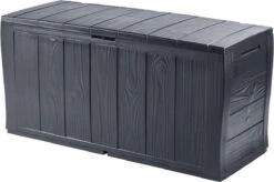 Coffre De Rangement En Plastique Mobilier De Jardin Keter Sherwood 270L Anthracite