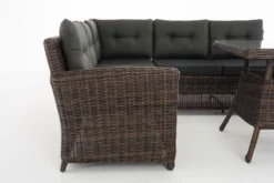 Clp Ensemble De Jardin En Rotin Poly Osier SIERRA, Coin Salon Avec Coussins Disponible En 25 Combinaisons De Couleurs Différentes - Rotin Rond 5 Mm Couleur: Brun Mélangé, Revêtement De Couleur: Anthracite, -Jardin Meubles Magasin 1200x800 101