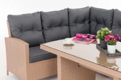 Ensemble De Jardin Berno - 6 Personnes - Table En Verres - Rotin Tressé - Mobilier De Jardin - Table à Manger - Table De Jardin - Salon De Jardin - Table D'extérieur - Table Basse - Gris Fer -Jardin Meubles Magasin 1200x800 111