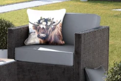 Coussin D'extérieur - Highlander écossais - Fleurs - Nature - 45x45 Cm - Résistant Aux Intempéries 9 Coussin D'extérieur - Highlander écossais - Fleurs - Nature - 45x45 Cm - Résistant Aux Intempéries -Jardin Meubles Magasin 1200x800 123