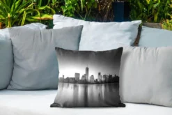 Coussins D'extérieur - Jardin - Skyline Of New York - Noir Et Blanc - 40x40 Cm -Jardin Meubles Magasin 1200x800 166