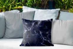 Coussin D'extérieur - Marbre - Zwart - Wit - 45x45 Cm - Résistant Aux Intempéries -Jardin Meubles Magasin 1200x800 202