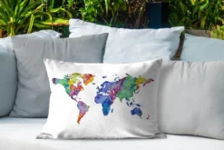 Coussins D'extérieur - Jardin - Carte Du Monde Aquarelle Violet Bleu Orange Sur Fond Blanc - 60x40 Cm 8 Coussins D'extérieur - Jardin - Carte Du Monde Aquarelle Violet Bleu Orange Sur Fond Blanc - 60x40 Cm -Jardin Meubles Magasin 1200x800 206