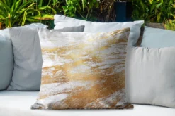 Sierkussen D'extérieur - Marbre - Motifs - Or - Wit - 60x60 Cm - Résistant Aux Intempéries 8 Sierkussen D'extérieur - Marbre - Motifs - Or - Wit - 60x60 Cm - Résistant Aux Intempéries -Jardin Meubles Magasin 1200x800 210