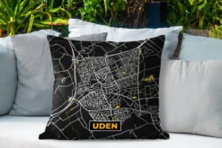 Sierkussen Extérieur - Plan D'étage - Uden - Or - Zwart - 60x60 Cm - Résistant Aux Intempéries -Jardin Meubles Magasin 1200x800 214