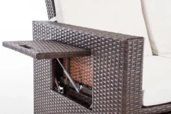 CLP ANCONA - Canapé Lounge - Poly Rotin - Coloris Rotin: Marron-melange, Résistance 1,25 Mm, Revêtement: Blanc Cassé 15 CLP ANCONA - Canapé Lounge - Poly Rotin - Coloris Rotin: Marron-melange, Résistance 1,25 Mm, Revêtement: Blanc Cassé -Jardin Meubles Magasin 1200x800 24