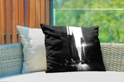Coussins D'extérieur - Jardin - Une Rue Calme De New York En Noir Et Blanc - 60x40 Cm -Jardin Meubles Magasin 1200x800 265