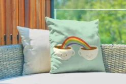 Coussins D'extérieur - Jardin - Une Illustration D'un Arc-en-ciel Sur Deux Tasses De Café - 50x50 Cm 7 Coussins D'extérieur - Jardin - Une Illustration D'un Arc-en-ciel Sur Deux Tasses De Café - 50x50 Cm -Jardin Meubles Magasin 1200x800 285