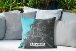 Coussin D'extérieur Résistant Aux Intempéries - Plan De La Ville - Lelystad - Grijs - Blauw - 50x50 Cm 8 Coussin D'extérieur Résistant Aux Intempéries - Plan De La Ville - Lelystad - Grijs - Blauw - 50x50 Cm -Jardin Meubles Magasin 1200x800 298