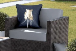 Coussin D'extérieur Résistant Aux Intempéries - Roses - Fleurs - Or - Zwart - 50x50 Cm -Jardin Meubles Magasin 1200x800 350