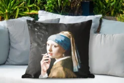 Sierkussen Extérieur - La Fille à La Perle - Vermeer - Smoking - 60x60 Cm - Résistant Aux Intempéries 8 Sierkussen Extérieur - La Fille à La Perle - Vermeer - Smoking - 60x60 Cm - Résistant Aux Intempéries -Jardin Meubles Magasin 1200x800 353