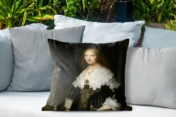Coussins D'extérieur - Jardin - Portrait De Maria Trip - Peinture De Rembrandt Van Rijn - 50x50 Cm -Jardin Meubles Magasin 1200x800 357