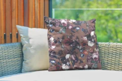 Coussin D'extérieur Résistant Aux Intempéries - Fleurs - Jardin - Oranje - 50x50 Cm -Jardin Meubles Magasin 1200x800 368