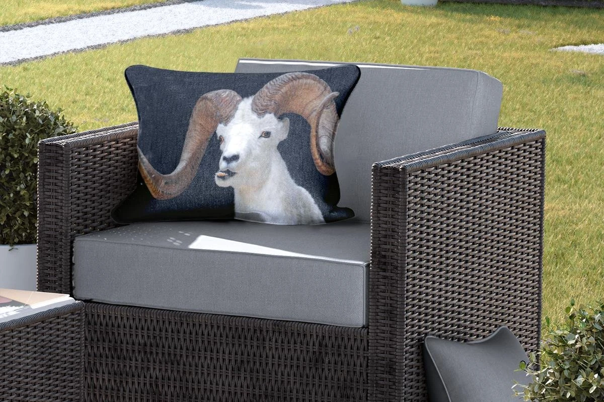 Coussins D'extérieur - Jardin - Buck Aux Grandes Cornes Sur Fond Noir - 60x40 Cm 5 Coussins D'extérieur - Jardin - Buck Aux Grandes Cornes Sur Fond Noir - 60x40 Cm – Image 5