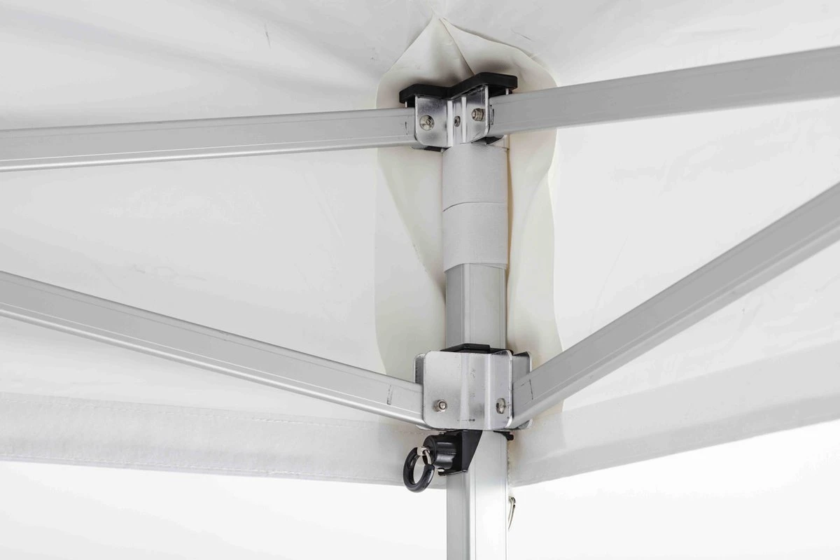 Tente De Fête Professionnelle Partyspace Pliable 3x3m - Cadre En Aluminium Avec épaisseur De Paroi De 2,5 Mm - Bâche De Toit En Polyester (avec Housse De Protection) - Zwart 7 Tente De Fête Professionnelle Partyspace Pliable 3x3m - Cadre En Aluminium Avec épaisseur De Paroi De 2,5 Mm - Bâche De Toit En Polyester (avec Housse De Protection) - Zwart – Image 7