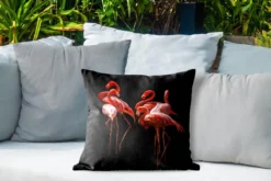 Coussins D'extérieur - Jardin - Groupe De Flamants Roses Sur Fond Noir - 45x45 Cm 8 Coussins D'extérieur - Jardin - Groupe De Flamants Roses Sur Fond Noir - 45x45 Cm -Jardin Meubles Magasin 1200x800 469