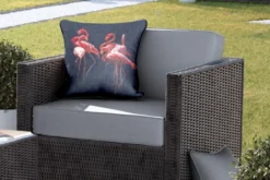 Coussins D'extérieur - Jardin - Groupe De Flamants Roses Sur Fond Noir - 45x45 Cm 9 Coussins D'extérieur - Jardin - Groupe De Flamants Roses Sur Fond Noir - 45x45 Cm -Jardin Meubles Magasin 1200x800 470