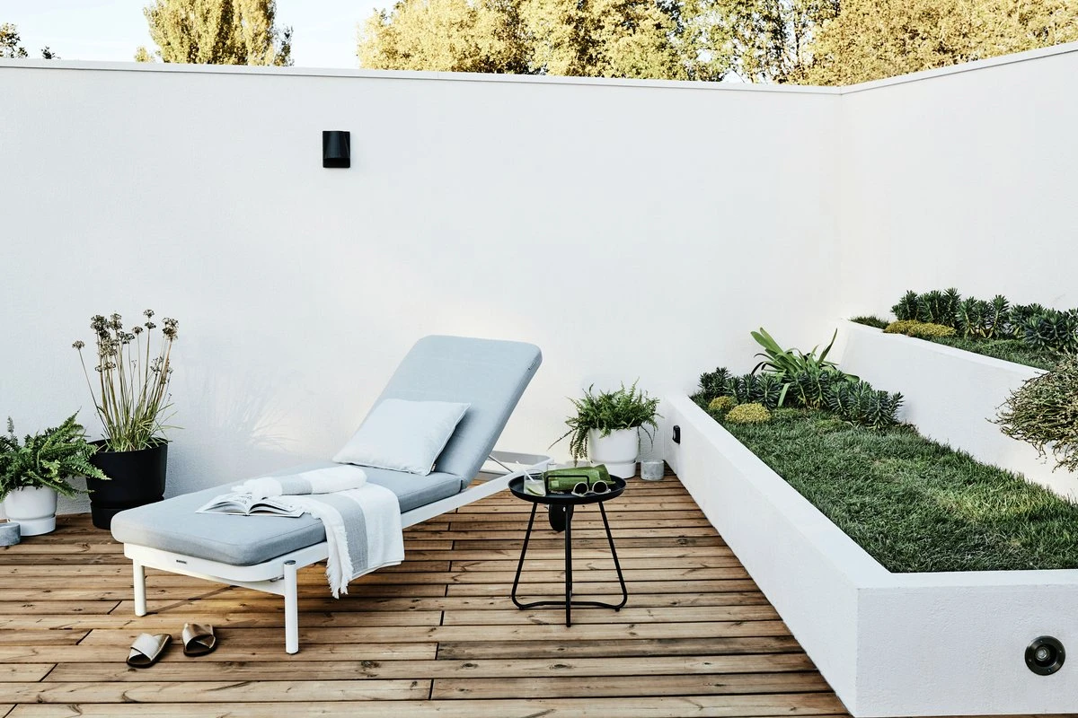 NATERIAL - Transat ARENA - Transat De Jardin Avec Dossier Réglable - 198X82X90 Cm - 5 Positions - Avec Kussen - Avec Roulettes - Aluminium - Polypropylène - Blanc - Gris 11 NATERIAL - Transat ARENA - Transat De Jardin Avec Dossier Réglable - 198X82X90 Cm - 5 Positions - Avec Kussen - Avec Roulettes - Aluminium - Polypropylène - Blanc - Gris – Image 11