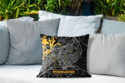 Coussin De Jardin - Plan D'étage - Roermond - Or - Zwart - 40x40 Cm - Résistant Aux Intempéries -Jardin Meubles Magasin 1200x800 481