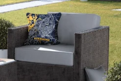 Coussin De Jardin - Plan D'étage - Roermond - Or - Zwart - 40x40 Cm - Résistant Aux Intempéries -Jardin Meubles Magasin 1200x800 482