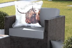 Sierkussen Extérieur - Scottish Highlander - Journal - Abstrait - 60x60 Cm - Résistant Aux Intempéries -Jardin Meubles Magasin 1200x800 494