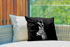 Coussins D'extérieur - Jardin - Profil Animal Cerf En Noir Et Blanc - 50x30 Cm 7 Coussins D'extérieur - Jardin - Profil Animal Cerf En Noir Et Blanc - 50x30 Cm -Jardin Meubles Magasin 1200x800 528