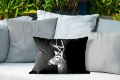 Coussins D'extérieur - Jardin - Profil Animal Cerf En Noir Et Blanc - 50x30 Cm 8 Coussins D'extérieur - Jardin - Profil Animal Cerf En Noir Et Blanc - 50x30 Cm -Jardin Meubles Magasin 1200x800 529