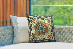 Coussins D'extérieur - Jardin - Motif Carré Avec Un Tournesol Orange Sur Fond Jaune Avec Un Cadre - 40x40 Cm 7 Coussins D'extérieur - Jardin - Motif Carré Avec Un Tournesol Orange Sur Fond Jaune Avec Un Cadre - 40x40 Cm -Jardin Meubles Magasin 1200x800 572