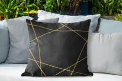 Coussins D'extérieur - Jardin - Motif Géométrique De Lignes Dorées Sur Fond Noir - 60x60 Cm 8 Coussins D'extérieur - Jardin - Motif Géométrique De Lignes Dorées Sur Fond Noir - 60x60 Cm -Jardin Meubles Magasin 1200x800 581
