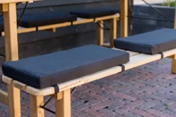 Paquet De Coussins De Table De Pique-nique MaximaVida Noir De Carbone 55 X 27,5 X 5 Cm - Hydrofuge - 4 Pièces -Jardin Meubles Magasin 1200x800 595