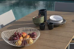 NATERIAL - Table De Jardin Rectangulaire SAN DIEGO - 200 X 100 X 75 Cm - 6 Personnes - Aluminium - FSC Eucalyptus - Wit - Table à Manger D'extérieur - Table Extensible - Rallonge -Jardin Meubles Magasin 1200x800 615