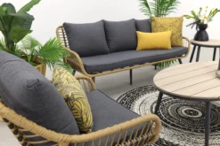 Ensemble Fauteuil-canapé Garden Impressions Margriet - Rotin Natural / Mystic Grey - 5 Pièces -Jardin Meubles Magasin 1200x800 618