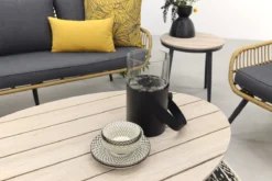 Ensemble Fauteuil-canapé Garden Impressions Margriet - Rotin Natural / Mystic Grey - 5 Pièces -Jardin Meubles Magasin 1200x800 622