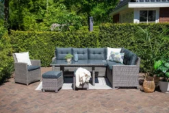 Garden Impressions Ensemble De Salle à Manger Jaru Gris Avec 2 Tabourets à Droite -Jardin Meubles Magasin 1200x800 638