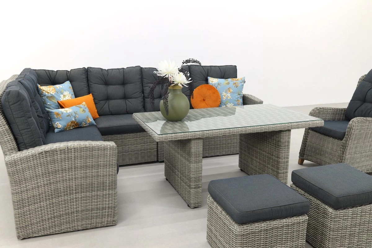 Ensemble Salon/salle à Manger San Marino - Paloma Gris + Chaise De Jardin Torino 6 Ensemble Salon/salle à Manger San Marino - Paloma Gris + Chaise De Jardin Torino – Image 6